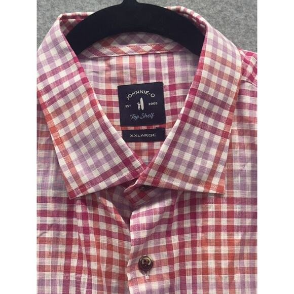 Johnnie O Top Shelf Shirt Mens 2XL Shula Nantucket Button Up Long Sleeve Easter - Picture 1 of 7